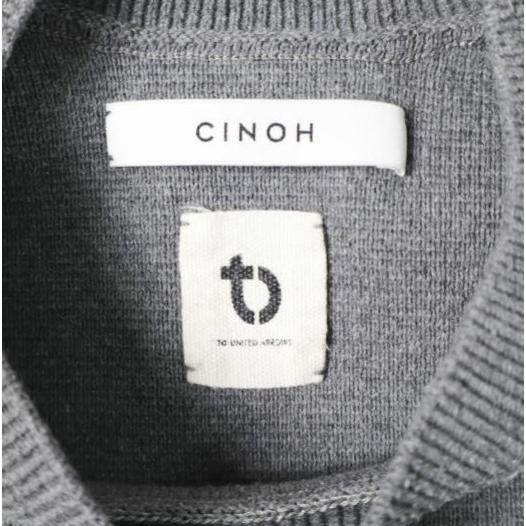CINOH x TO UNITED ARROWS チノ ユナイテッドアローズ 22AW 別注 RECOVER オーバーサイズクルーネックニット 22WKN508 グレー セーター |  | 02