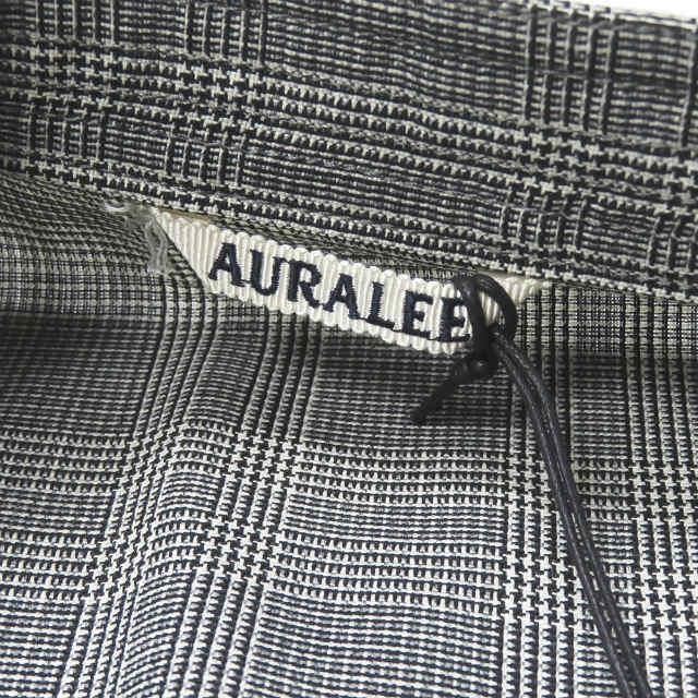 オーラリー AURALEE 19SS 日本製 SUMMER WOOL GLEN CHECK VEST サマーウールグレンチェックベスト A9SS02MC 0 グレー ジレ トップス |  | 02