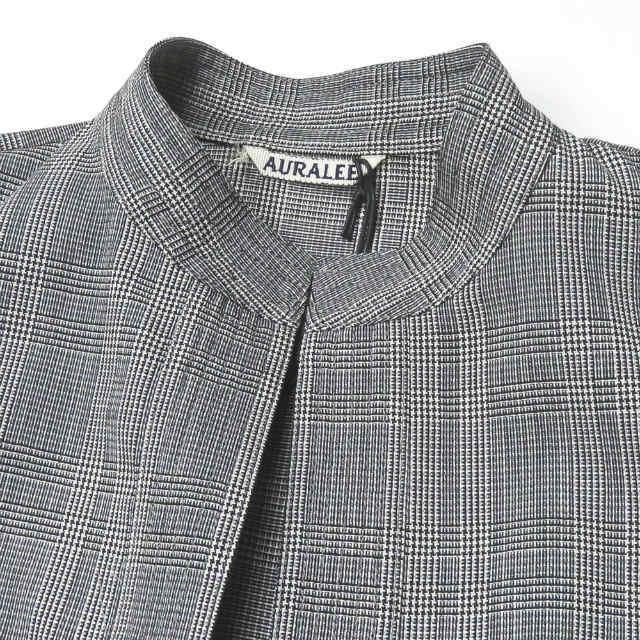 オーラリー AURALEE 19SS 日本製 SUMMER WOOL GLEN CHECK VEST サマーウールグレンチェックベスト A9SS02MC 0 グレー ジレ トップス |  | 03