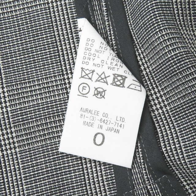 オーラリー AURALEE 19SS 日本製 SUMMER WOOL GLEN CHECK VEST サマーウールグレンチェックベスト A9SS02MC 0 グレー ジレ トップス |  | 08