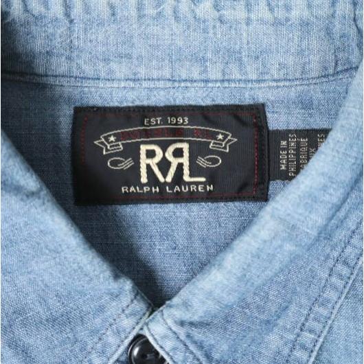 RRL ダブルアールエル インディゴシャンブレーワークシャツ 782751203001 S Indigo Double RL 長袖 トップス g28029 |  | 03