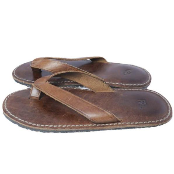 RRL ダブルアールエル FLIP FLOP フリップフロップ レザートングサンダル MARRFTW0B020004 7D(25.5cm) Dark Brown Double RL シューズ |  | 01