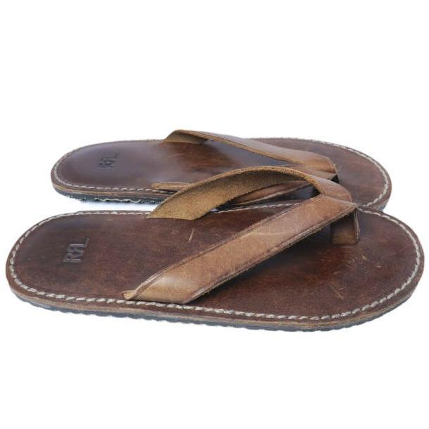RRL ダブルアールエル FLIP FLOP フリップフロップ レザートングサンダル MARRFTW0B020004 7D(25.5cm) Dark Brown Double RL シューズ |  | 02