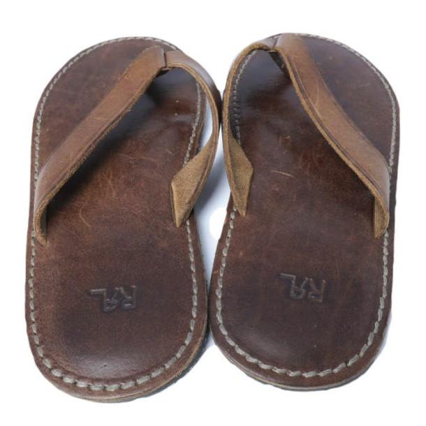 RRL ダブルアールエル FLIP FLOP フリップフロップ レザートングサンダル MARRFTW0B020004 7D(25.5cm) Dark Brown Double RL シューズ |  | 03