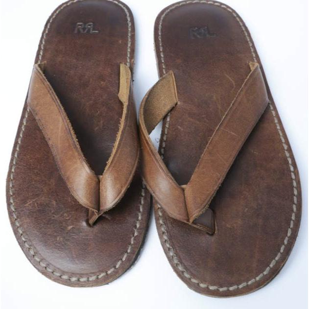 RRL ダブルアールエル FLIP FLOP フリップフロップ レザートングサンダル MARRFTW0B020004 7D(25.5cm) Dark Brown Double RL シューズ |  | 04