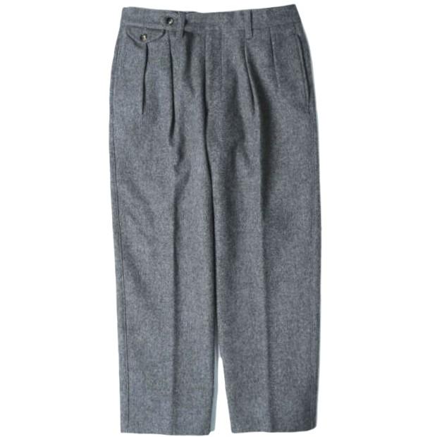 BARNSTORMER バーンストーマー 1240P McARTHUR 2TUCK WOOL TROUSER マッカーサー 2タックウールトラウザーズ M GRAY パンツ スラックス | 