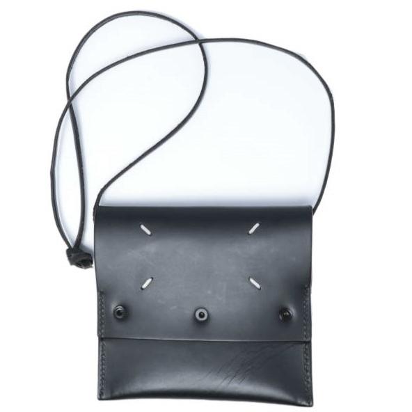 Maison Margiela 11 メゾンマルジェラ 21SS イタリア製 Coin Case Leather Pouch コインケースレザーポーチ BLACK ネックレス ミニバッグ |  | 01