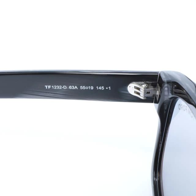 TOM FORD トムフォード イタリア製 TF1232-D 63A 日本企画モデル ウェリントンサングラス 55サイズ BLACK 定価70,400円 スクエア メガネ |  | 07