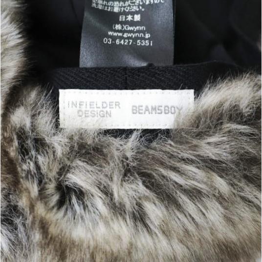 INFIELDER DESIGN x BEAMS BOY インフィールダーデザイン ビームスボーイ ピーターキャップ BLACK コーデュロイ ボア フライトキャップ |  | 08