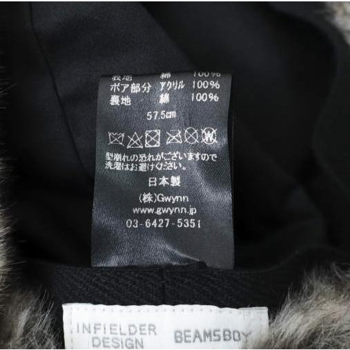 INFIELDER DESIGN x BEAMS BOY インフィールダーデザイン ビームスボーイ ピーターキャップ BLACK コーデュロイ ボア フライトキャップ |  | 09