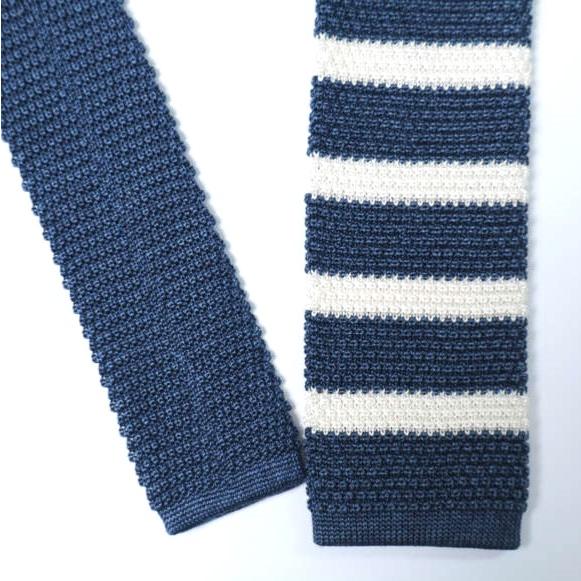 FRANCO BASSI x BEAMS F フランコバッシ ビームスエフ 別注 イタリア製 シルクボーダーニットタイ NAVY ネクタイ g28182 |  | 02