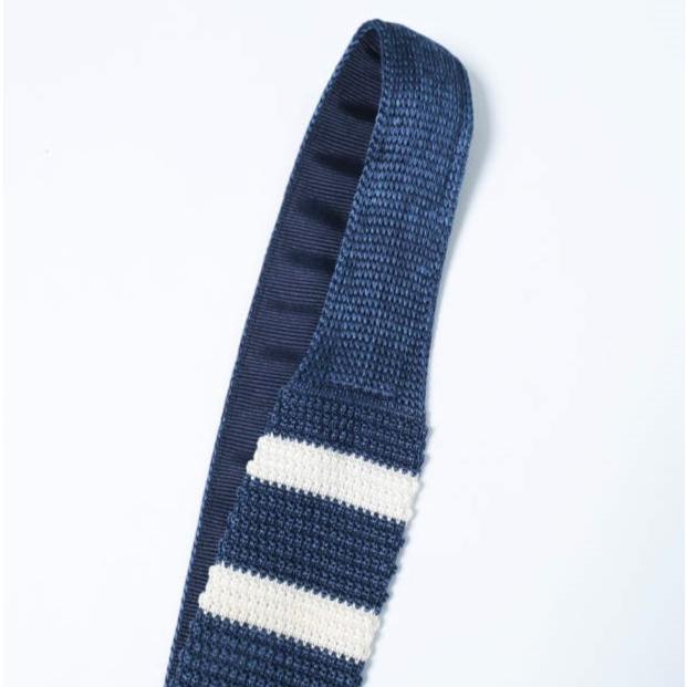 FRANCO BASSI x BEAMS F フランコバッシ ビームスエフ 別注 イタリア製 シルクボーダーニットタイ NAVY ネクタイ g28182 |  | 05