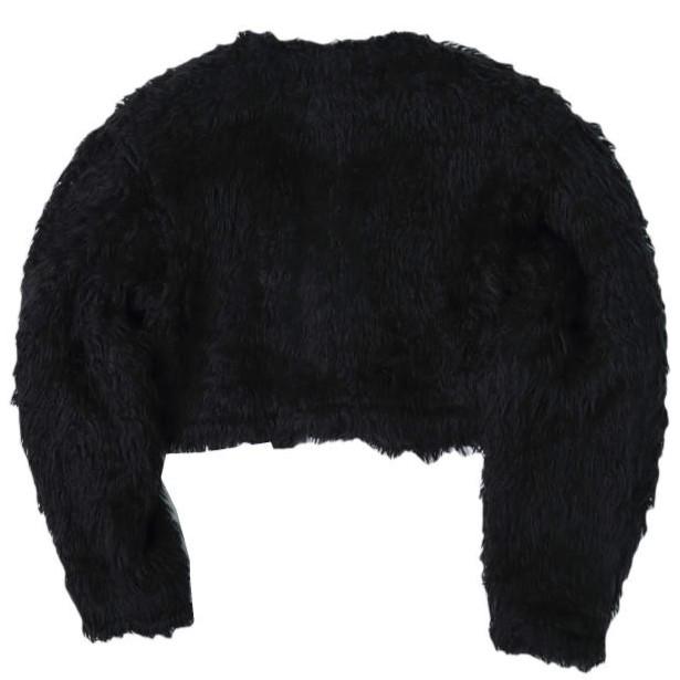 DICH HENDERSON ディッヒヘンダーソン 日本製 CROPPED FAKE FUR JACKET クロップドフェイクファージャケット Free BLACK ノーカラー |  | 01