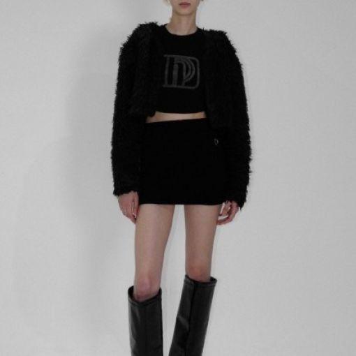 DICH HENDERSON ディッヒヘンダーソン 日本製 CROPPED FAKE FUR JACKET クロップドフェイクファージャケット Free BLACK ノーカラー |  | 02