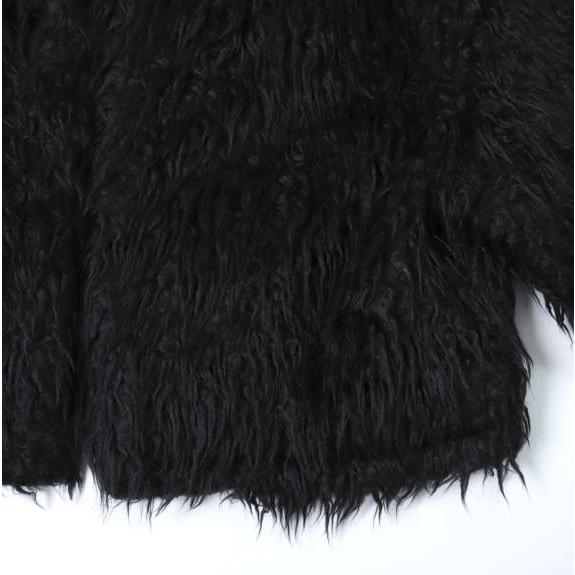DICH HENDERSON ディッヒヘンダーソン 日本製 CROPPED FAKE FUR JACKET クロップドフェイクファージャケット Free BLACK ノーカラー |  | 05