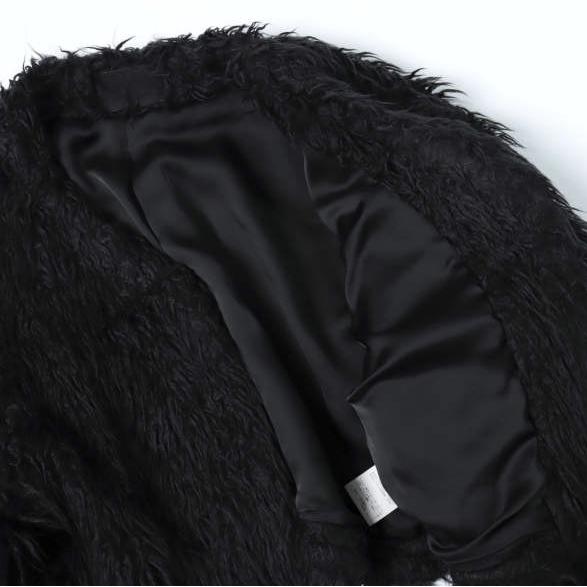 DICH HENDERSON ディッヒヘンダーソン 日本製 CROPPED FAKE FUR JACKET クロップドフェイクファージャケット Free BLACK ノーカラー |  | 07