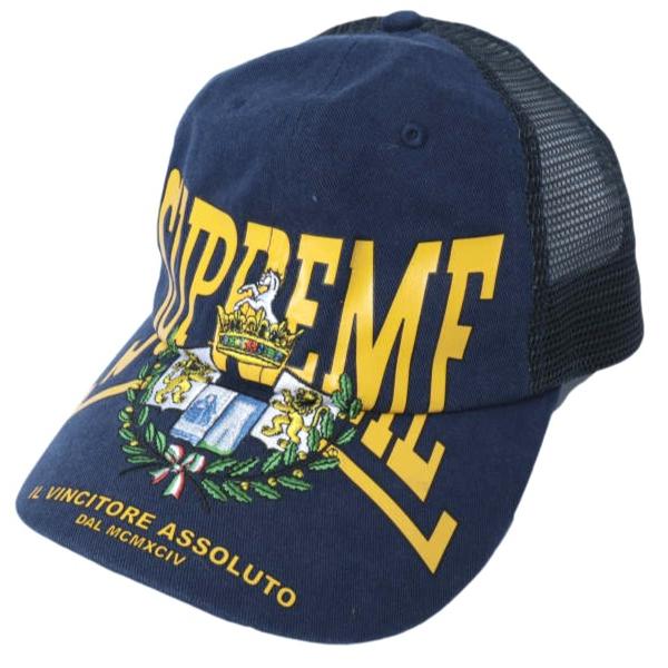 SUPREME シュプリーム 25AW Crest Mesh Back 6-Panel クレストメッシュバックパネルキャップ ONE SIZE NAVY 帽子 g28256 | 