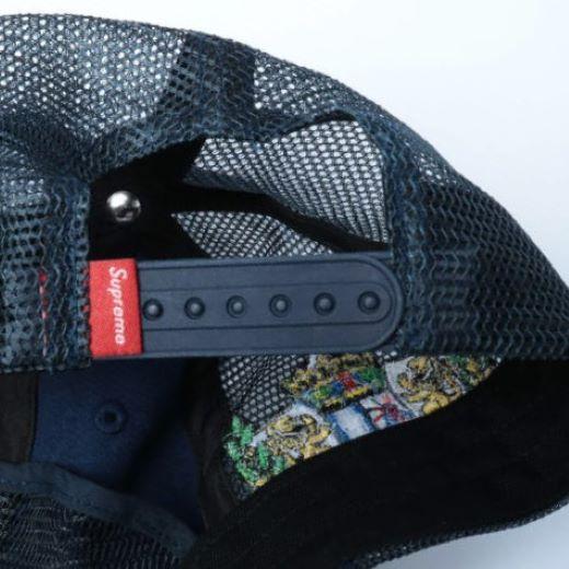 SUPREME シュプリーム 25AW Crest Mesh Back 6-Panel クレストメッシュバックパネルキャップ ONE SIZE NAVY 帽子 g28256 |  | 06