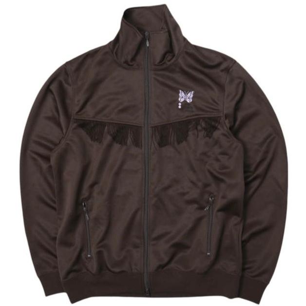 新品 Needles x City Lights : Donuts ニードルス シティライツ ドーナツ Track Jacket - Poly Smooth トラックジャケット QV1900 L BROWN | 