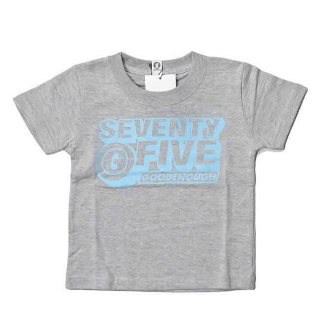 グッドイナフ GOODENOUGH PRINT TEE - LOGO2 (KIDS) プリントTシャツ GEK-177014 S(KIDS) 3歳〜4歳 (95〜105cm) グレー 子供服 トップス | 