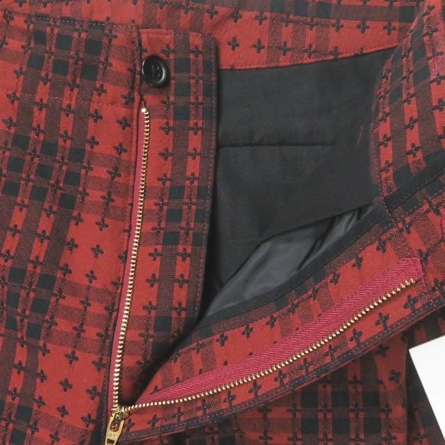 新品 KUON クオン 20AW SASHIKO TARTAN 3/4 Length Pants 刺し子タータンチェックショーツ 2002-PT0307 M レッド ショートパンツ g2883 |  | 03