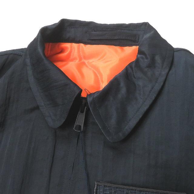 クオン KUON 19AW 日本製 塩縮ナイロン フライトジャケット 1902 クオン KUON 19AW 日本製 塩縮ナイロン フライトジャケット 1902