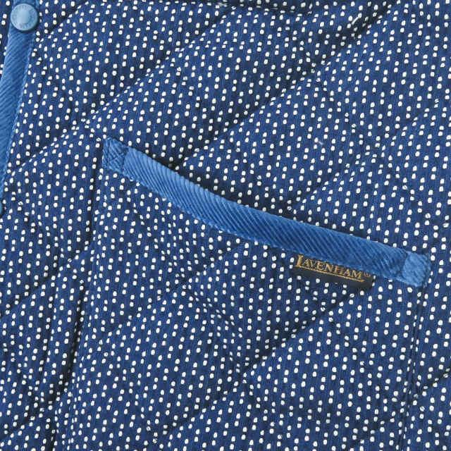 クオン ラベンハム KUON x LAVENHAM 19AW 別注 イギリス製 RAYDON レイドン 藍染刺し子キルティングジャケット 1902-JK01 M ブルー 中綿 コート アウター |  | 05