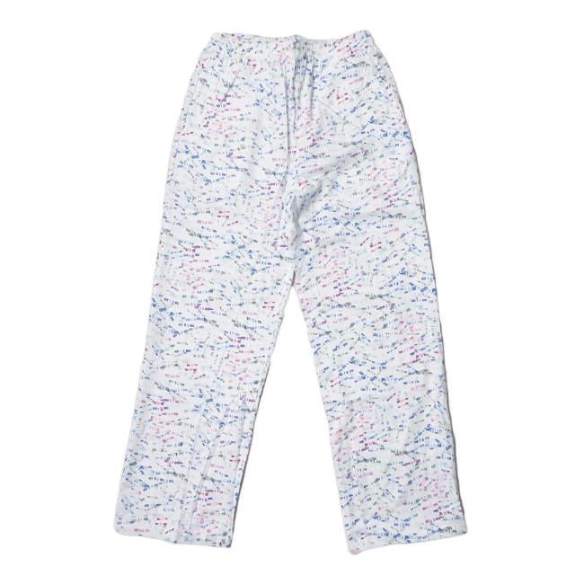 新品 Niche. ニッチ 20SS 日本製 Facil Pants USA FABRIC イージーパンツ L ホワイト 総柄 ボトムス g2953 |  | 01