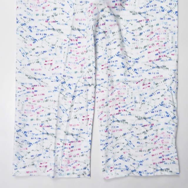 新品 Niche. ニッチ 20SS 日本製 Facil Pants USA FABRIC イージーパンツ L ホワイト 総柄 ボトムス g2953 |  | 07