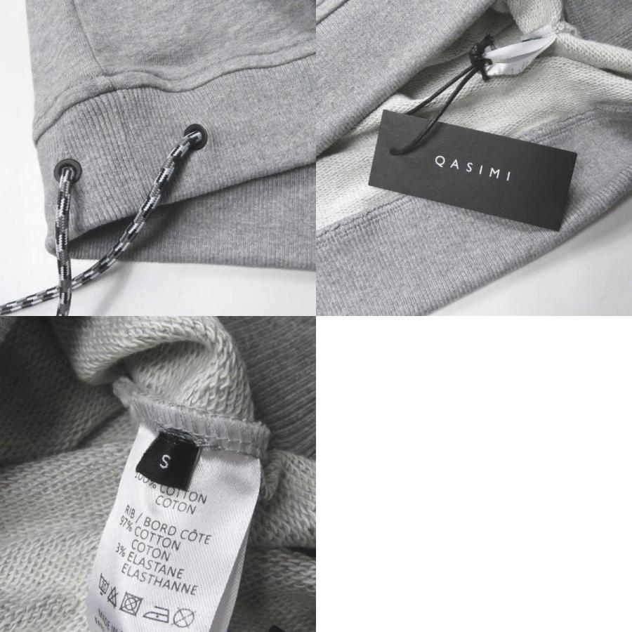 新品 QASIMI カシミ 19SS HARROUDA - SWEATSHIRT WITH DRAWSTRING ドローストリングスウェット JE02 S グレー トレーナー トップス g3007 |  | 09