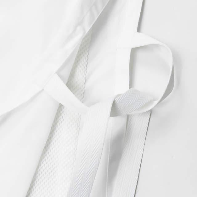 新品 QASIMI カシミ 20SS SOOK POPLIN BIB SHIRT メッシュライナーノースリーブシャツ SH11 44 ホワイト ベスト トップス g3012 |  | 05