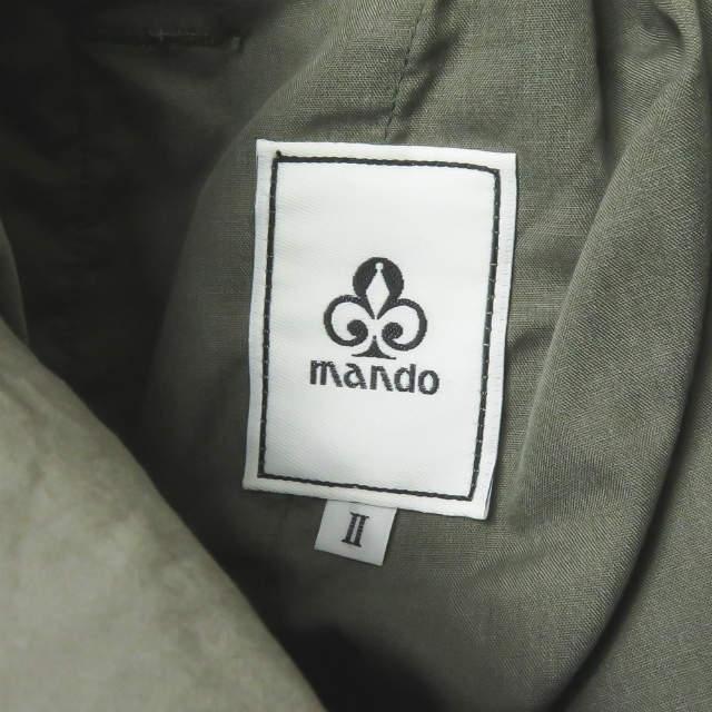 新品 mando マンド 21SS 日本製 GARMENT DYED MILITARY PANTS 製品染め ミリタリーイージーパンツ 21198-007 2 オリーブ ボトムス g3024 |  | 02