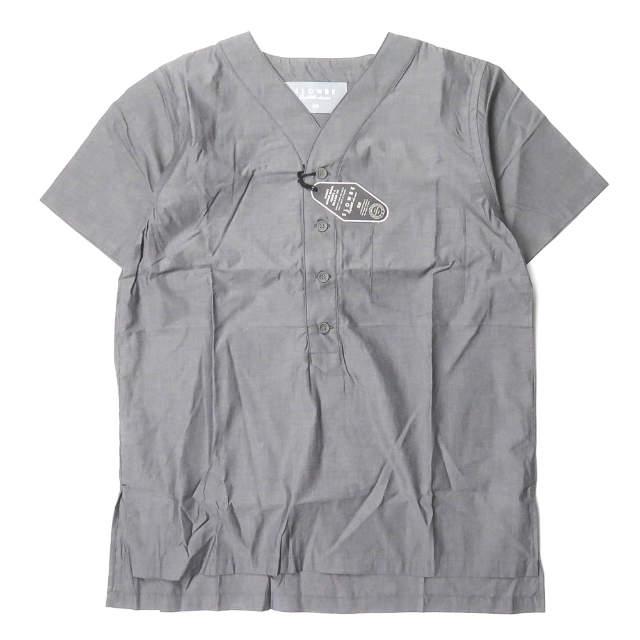 新品 SLOWBE スローブ S/S SLEEP SHIRTS スリーピングシャツ TS-16S-1003 0 ブラック プルオーバー ベースボールシャツ パジャマ g3049 | 