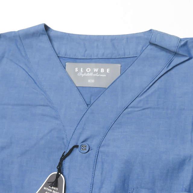 新品 SLOWBE スローブ S/S SLEEP SHIRTS スリーピングシャツ TS-16S-1003 2 ブルー 半袖 プルオーバー ベースボールシャツ パジャマ g3056 |  | 03