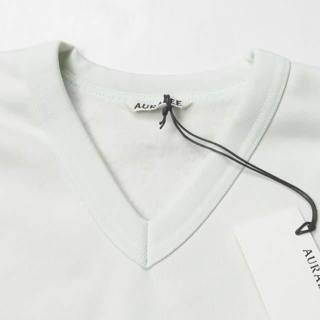 新品 AURALEE オーラリー 19AW BAGGY POLYESTER SWEAT V-NECK P/O バギースウェットVネックプルオーバー A9AV07PU 1 MINT GREEN g3148 |  | 03