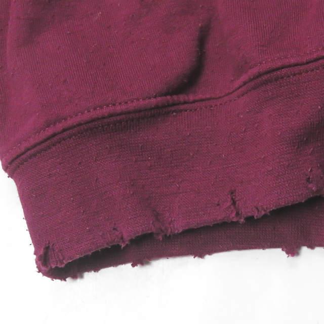 SASQUATCHfabrix. サスクワァッチファブリックス IROHA DAMAGE SWEAT いろはにほへと ダメージ加工スウェット 17AW-CSL-005 L WINE g3288 |  | 10