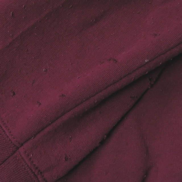 SASQUATCHfabrix. サスクワァッチファブリックス IROHA DAMAGE SWEAT いろはにほへと ダメージ加工スウェット 17AW-CSL-005 L WINE g3288 |  | 09