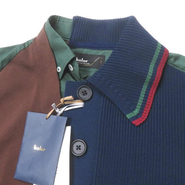 新品 kolor カラー 21SS 強撚天竺 S/S KNIT ドッキングニット 新品 kolor カラー 21SS 強撚天竺 S/S KNIT ドッキングニット