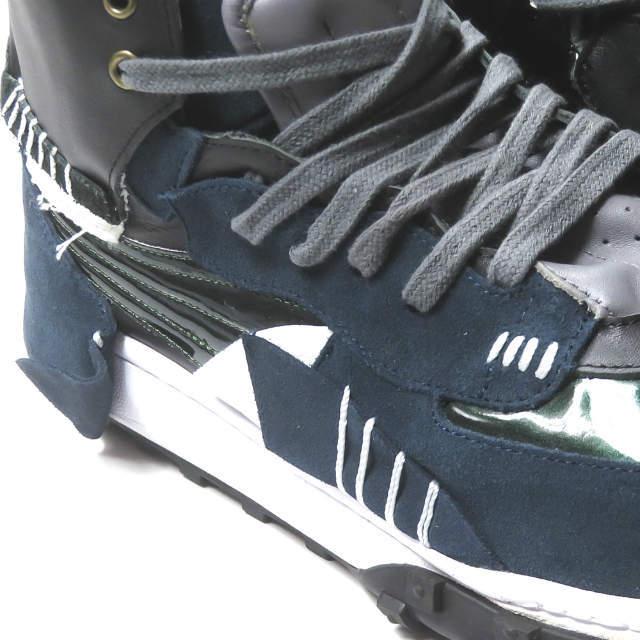 新品 kolor カラー 21SS スウェード×スムース ハイカットスニーカー 21SCM-A02502 26.5cm Navy/Black スニーカー シューズ g3398 |  | 10