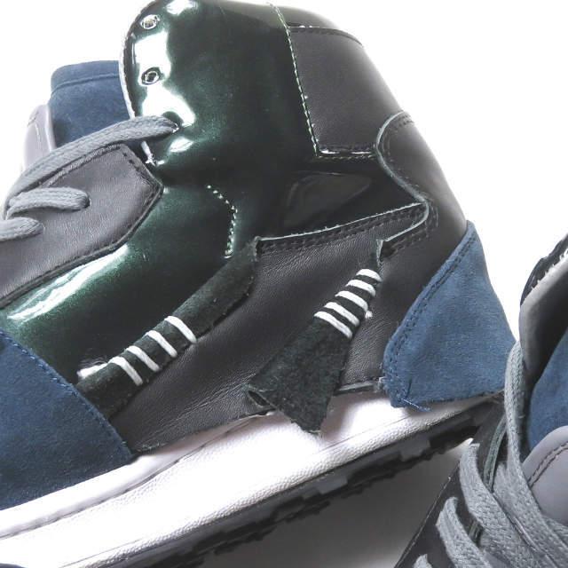 新品 kolor カラー 21SS スウェード×スムース ハイカットスニーカー 21SCM-A02502 26.5cm Navy/Black スニーカー シューズ g3398 |  | 07