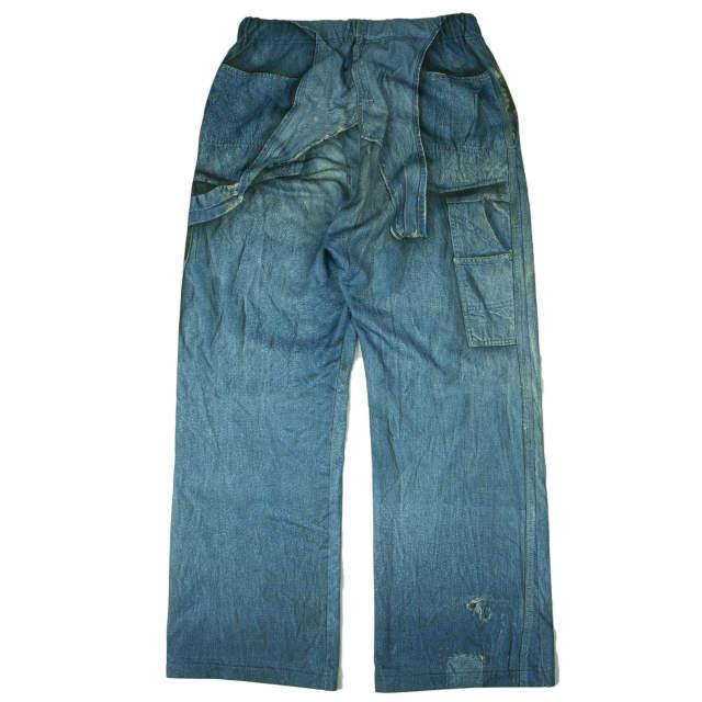 TALKING ABOUT THE ABSTRACTION トーキングアバウトジアブストラクション 転写デニム スウェットイージーパンツ M ブルー TATA g3426 |  | 01