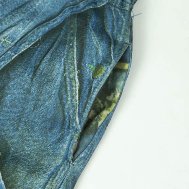 TALKING ABOUT THE ABSTRACTION トーキングアバウトジアブストラクション 転写デニム スウェットイージーパンツ M ブルー TATA g3426 |  | 02