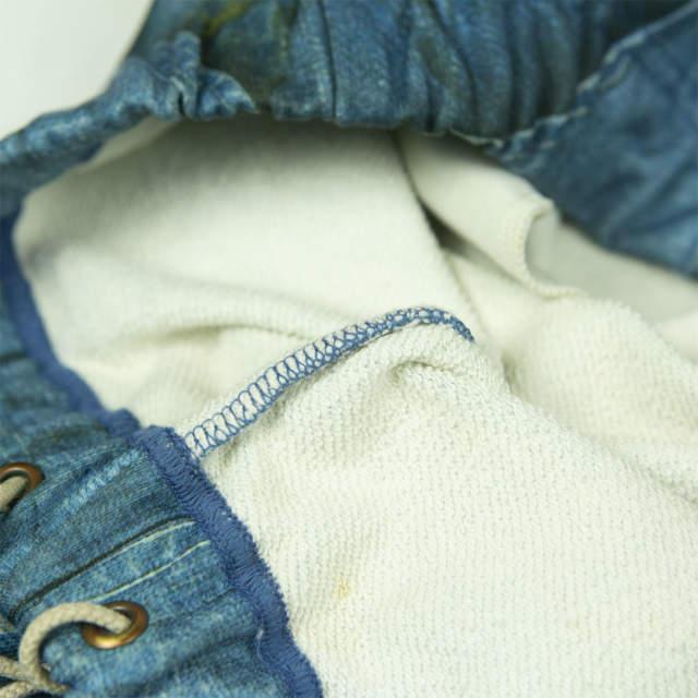 TALKING ABOUT THE ABSTRACTION トーキングアバウトジアブストラクション 転写デニム スウェットイージーパンツ M ブルー TATA g3426 |  | 06