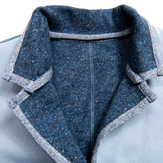 WRAPINKNOT ラッピンノット 日本製 接結リバー編み圧縮ウール リバーシブルチェスターコート WK15AW-C001 0 ブルー アウター g3509 |  | 02