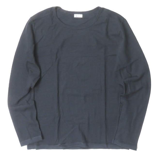 新品 Schiesser シーサー JOSEF - Shirt 1/1 クルーネックロングスリーブカットソー 164644 6/L ネイビー Tシャツ 鹿の子 ワッフル g3552 | 