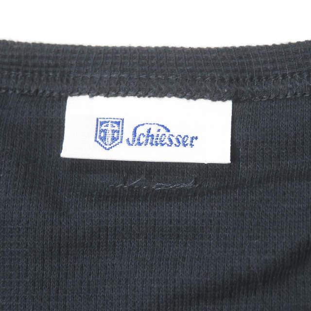 新品 Schiesser シーサー JOSEF - Shirt 1/1 クルーネックロングスリーブカットソー 164644 6/L ネイビー Tシャツ 鹿の子 ワッフル g3552 |  | 02