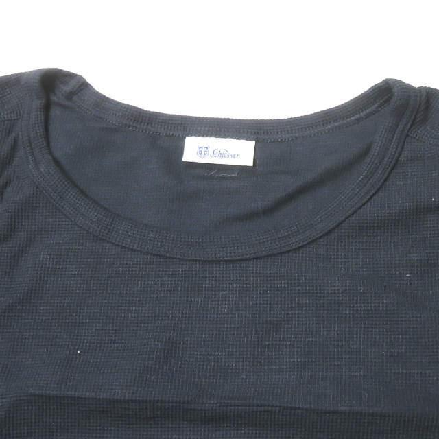 新品 Schiesser シーサー JOSEF - Shirt 1/1 クルーネックロングスリーブカットソー 164644 6/L ネイビー Tシャツ 鹿の子 ワッフル g3552 |  | 03