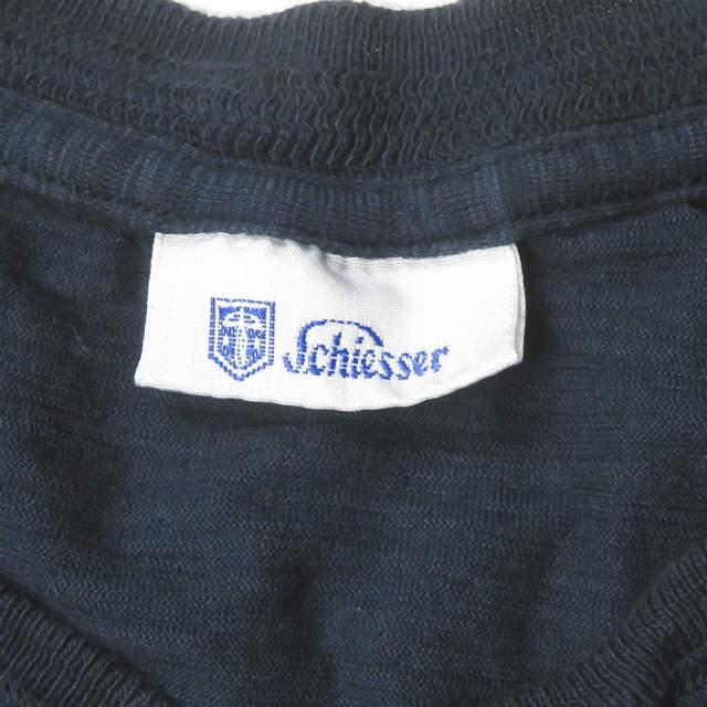 新品 Schiesser シーサー HANNO - Henley 1/2 コットンスラブ ヘンリーネックTシャツ 160906 6/L ネイビー 半袖 トップス g3555 |  | 02