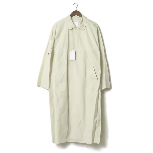 新品 YAECA CONTEMPO ヤエカコンテンポ 日本製 RAIN COAT レインコート 59540 M ベージュ ステンカラーコート アウター g3567 | 