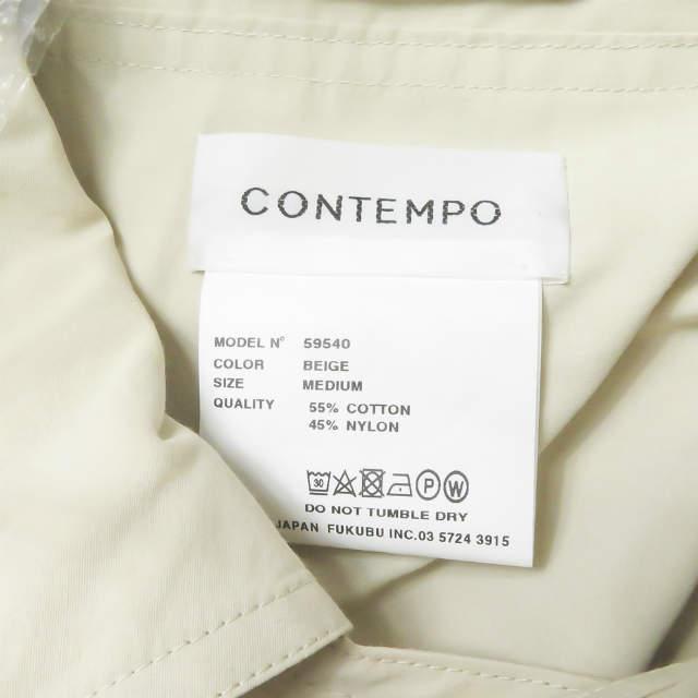 新品 YAECA CONTEMPO ヤエカコンテンポ 日本製 RAIN COAT レインコート 59540 M ベージュ ステンカラーコート アウター g3567 |  | 04